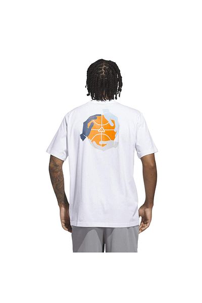 adidas Sum Ab T Ανδρικό μπλουζάκι με λευκό στρογγυλό γιακά