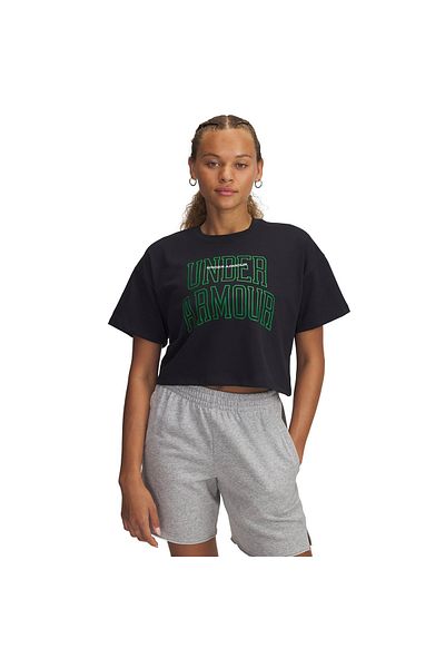 Under Armour Γυναικείο μπλουζάκι με στρογγυλή λαιμόκοψη Varsity Mix Heavyweight Crop