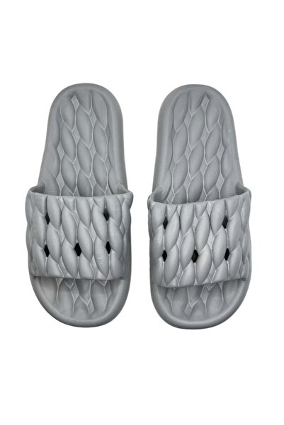 TECOS Men's beach or pool slippers, Tecos®, gray, size 40-41, 26 centimeters, lightweight