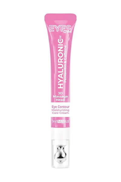 WeMara HİYALÜRONİK ASİT & MOSİTURİZİNG (PEMBE) MASAJ BAŞLIKLI GÖZ KREMİ 18 ML