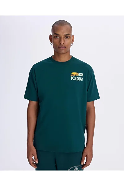 Kappa Petrol Green Unisex Comfort Fit T-Shirt - Authentic Graphic Paras Tour