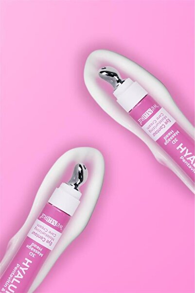 WeMara HİYALÜRONİK ASİT & MOSİTURİZİNG (PEMBE) MASAJ BAŞLIKLI GÖZ KREMİ 18 ML