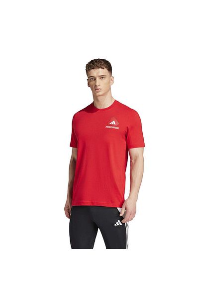 adidas Predator History g t Men's Red Round Neck T-Shirt