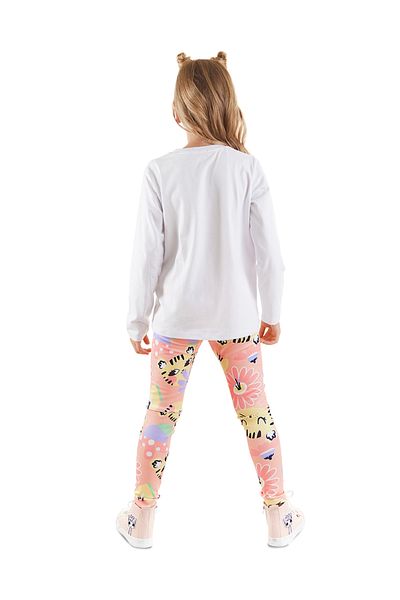 Denokids Díszes Leo Girl póló leggings szett