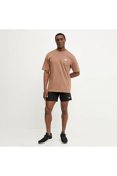 THE NORTH FACE Мъжка кафява тениска с кръгло деколте Essential Oversize