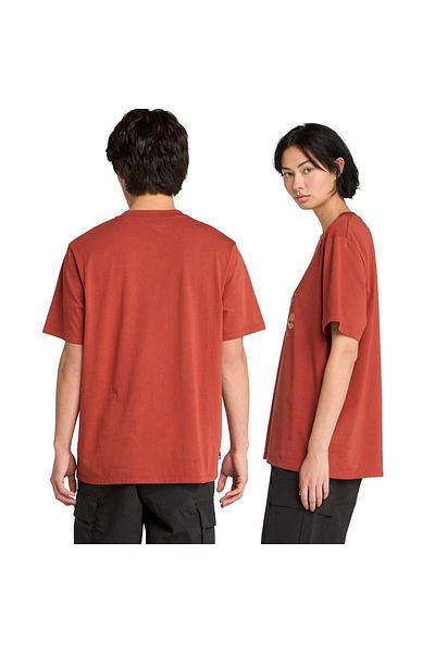 Timberland Boots Printed Men's Red T-Shirt