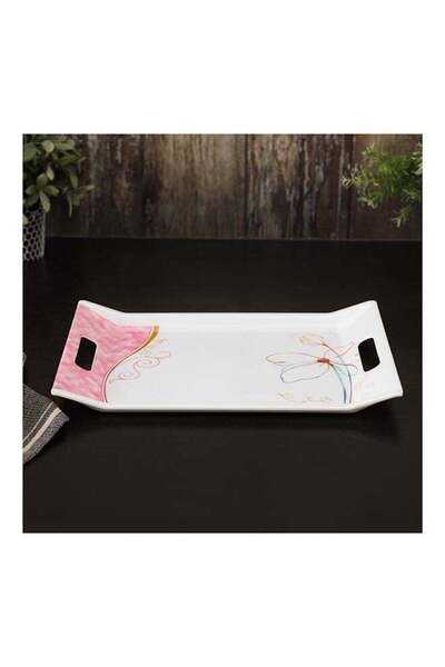 ROYALFORD Melamine Tray Assorted Design 38.5X27.3X1.6cm