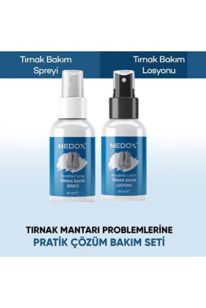 NEDOX El, Ayak, Tırnak Ve Mantarlar Için Pratik Bakım Sprey Ve Losyon Seti 50 ml