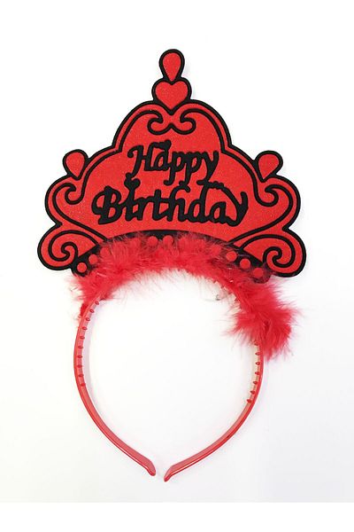 Skygo Neon Color Crown with Happy Birthday Writing 12 Pieces