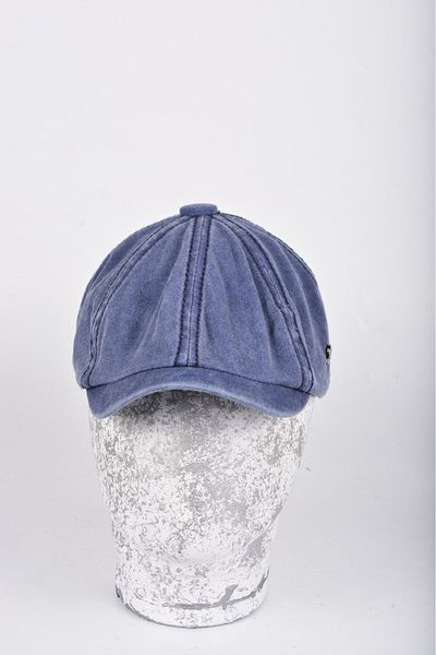 mercantoptan 100% Washed Cotton Summer Model British 8 Piece Cap Hat