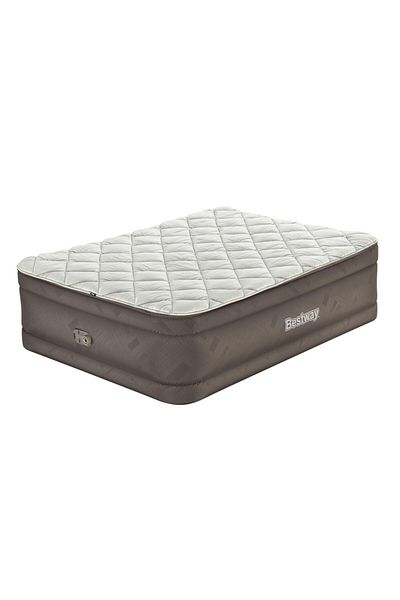 BESTWAY Queen Size Mattress with Built-in Removable Duvet Cover and Electric Blower 2.03M X 1.52M X 51CM#69145