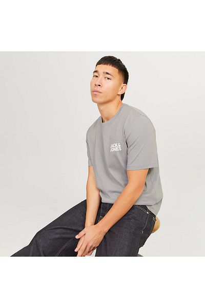Jack & Jones Tricou imprimat cu logo-ul decolteu-Corplogo