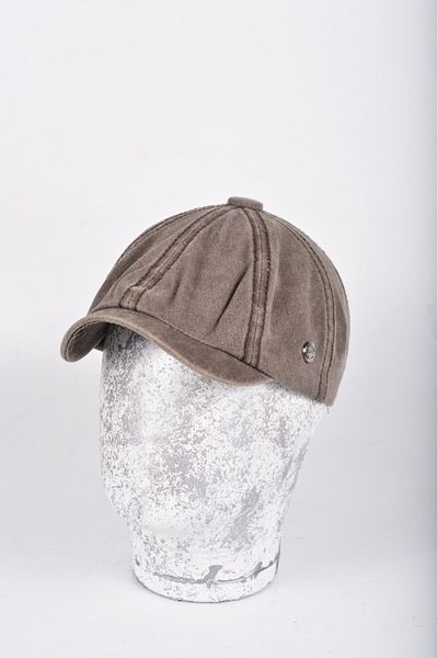 mercantoptan 100% Washed Cotton Summer Model British 8 Piece Cap Hat