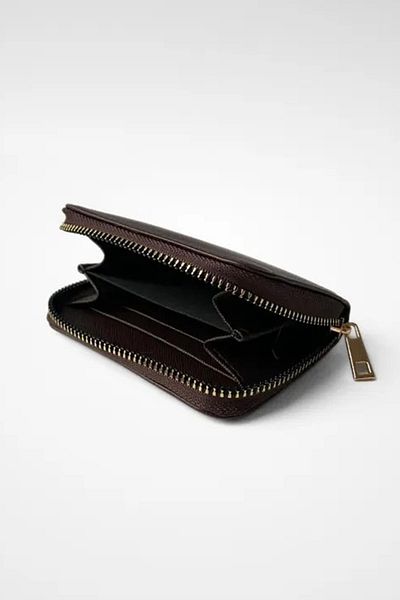 TENA Дамски кафяв малък портфейл с цип
