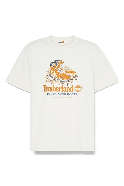 Timberland Μπλουζάκι Unisex Λευκό Γραφικό Μποτάκι - Tb0a6dj1cm91