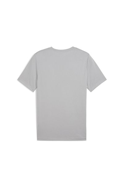 Puma Essentials Small Logo Ανδρικό μπλουζάκι με γκρι στρογγυλή λαιμόκοψη