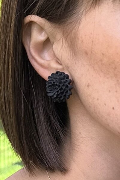 thecolourfully حلق أقحوان - ليلي (طين بوليمر - أقراط أظافر، صناعة يدوية)