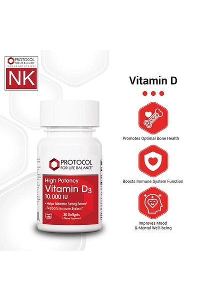 Protocol For Life Balance Protocol High Potency Vitamin D3 10,000 IU
