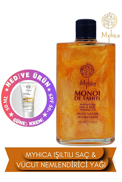 Myhica Işıltılı Saç & Vücut Nemlendirici Yağ - 100 ml
