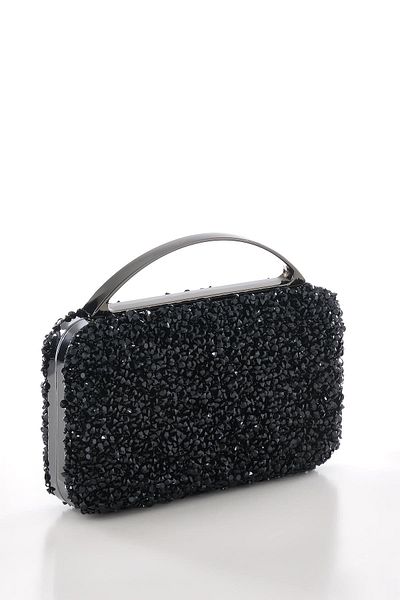 EXPLOSION Crystal Stone Chain Strap Hand Portfolio Evening Dress Bag.