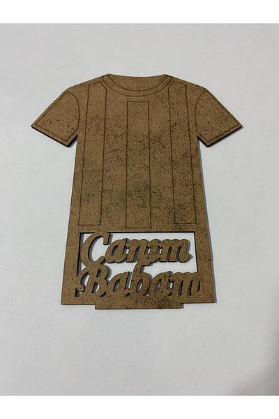 MODAT Father's Day Gift to My Dear Dad Wooden Painting Jersey Fan Themed 15 Pieces