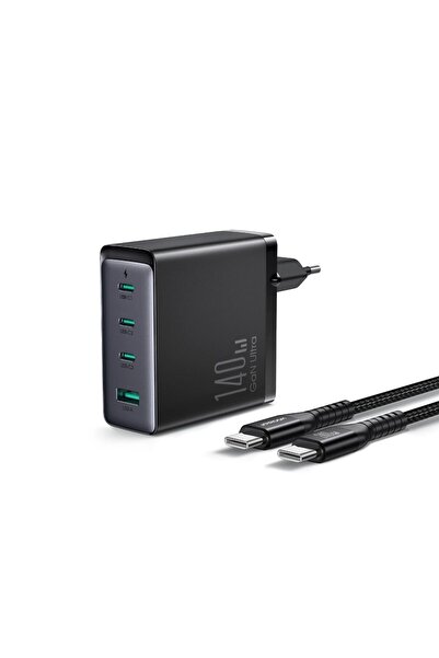 REDz Accessories Încărcător Joyroom JR-TCG05EU, Putere 140W, 3 x USB Tip C, 1...