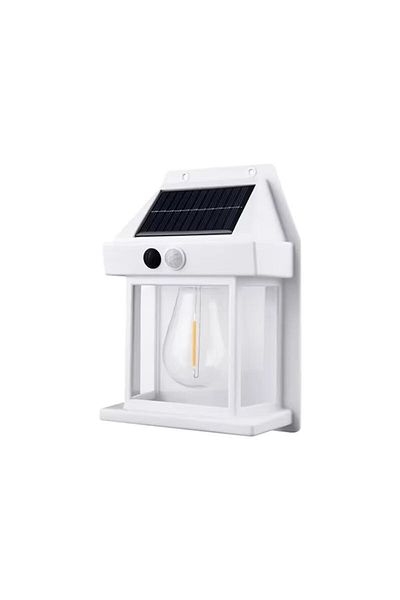 NEXTLY Lampa Solara De Exterior Cu Bec , 3 Moduri De Functionare, Senzori De Miscare Si Lumina