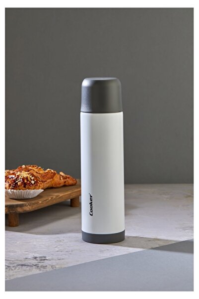 Elista Ckr2022 ترمس ستانلس ستيل 750 سي سي أبيض