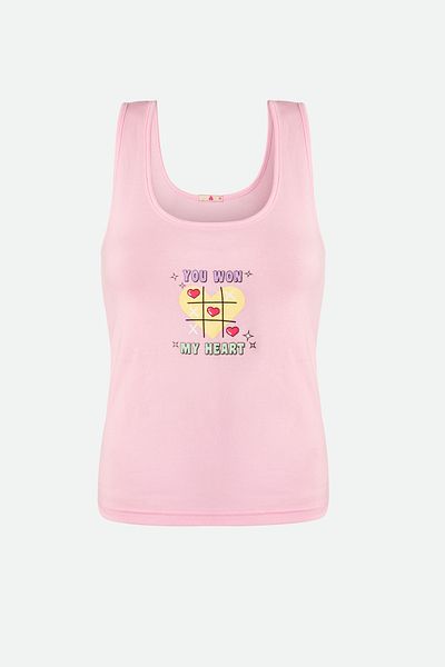 koza iç giyim Women's Cotton Thick Strap Shorts Pajama Set