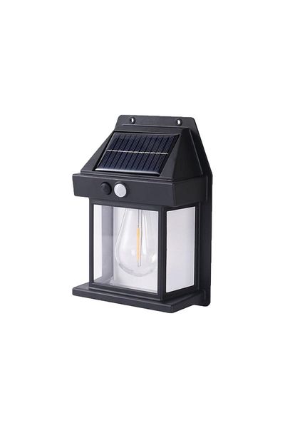 NEXTLY Lampa Solara De Exterior Cu Bec , 3 Moduri De Functionare, Senzori De Miscare Si Lumina