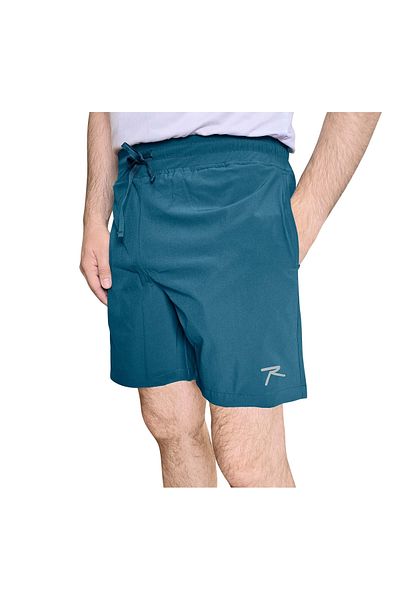 raru Pantaloni scurți țesuți de culoare petrol - PERDO