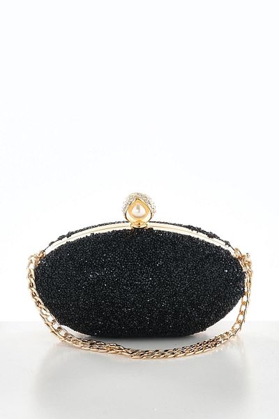 EXPLOSION Stylish Evening Dress Bag with Crystal Stone Short Chain Strap.