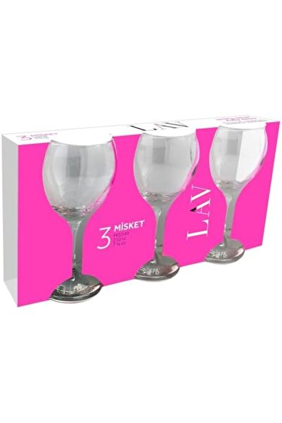 LAV Misket Goblet Set 3-Pieces, 210 ml Capacity