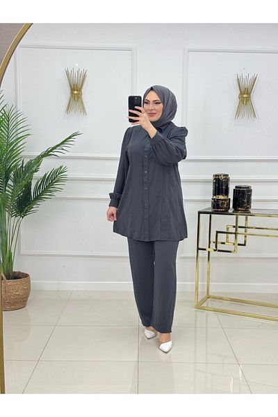 VALENS BOUTİQUE Women's Hijab 2-Piece Set Tunic & Trousers