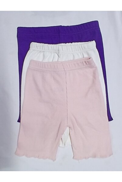 Fun Kız Bebek 3lü Şort Tek Alt Çocuk Şortu