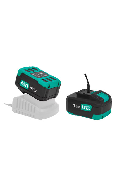 VONROC Vpower 20V Akü - 20V Li-Lon -4.0 Ah -Çift yönlü Usb-C Bağlantısıyla