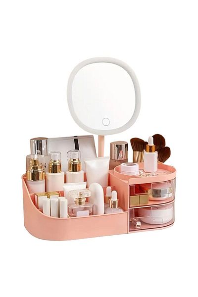 NEXTLY Organizator De Cosmetice, Bijuterii, Accesorii Si Alte Obiecte , Oglinda Detasabila