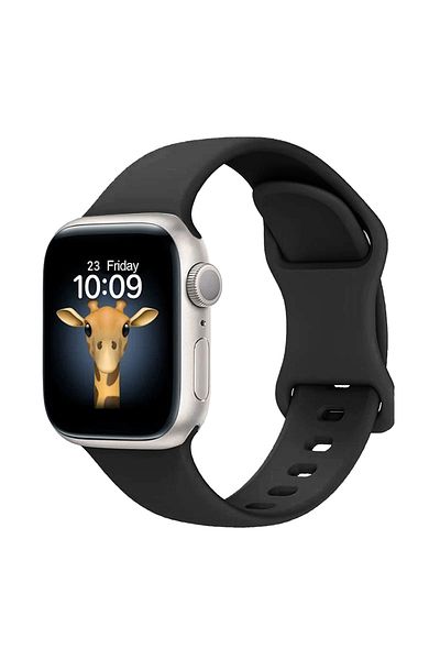 HTstore ساعة 10 46 ملم Zore KRD-131 حزام سيليكون - أسود