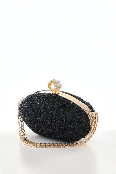 EXPLOSION Stylish Evening Dress Bag with Crystal Stone Short Chain Strap.