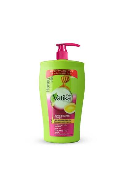 Vatika فاتيكا شامبو يصلح ويحافظ على الشعر بخلاصة العسل والبيض - 1000 مل