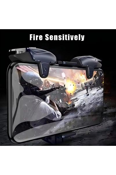 Generic AK03 Detachable Mobile Game Shooter Trigger Phone Cooling Fan - wireless