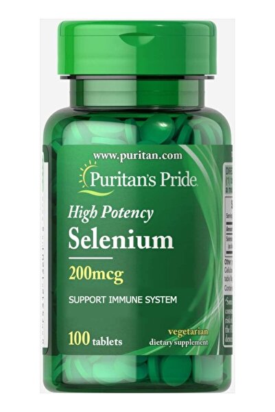 Puritan's Pride أقراص سيلينيوم بيوريتانز برايد 200 ميكروجرام، 100 قرص