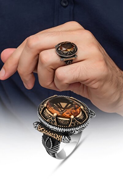 ALYANSEVİM Zultanit Taşlı 925 Gümüş Erkek Yüzük