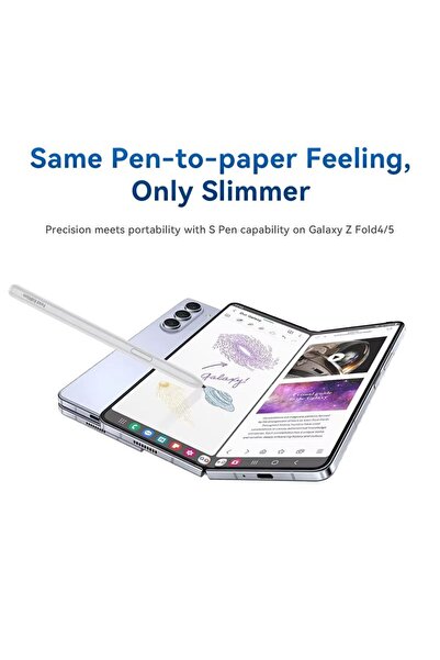 REDz Accessories Stylus S Pen, Smart Digital Pen, Compatible with Samsung Galaxy Z Fold, Fluent Writing, White
