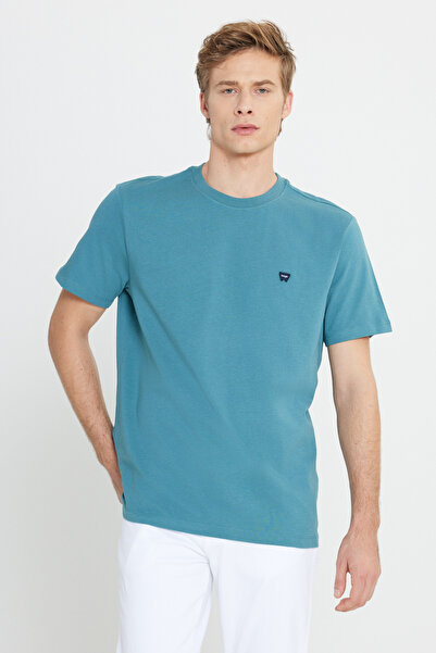 WRANGLER Ανδρικό T-Shirt με κανονική εφαρμογή και κανονική γραμμή W7NM203877W25