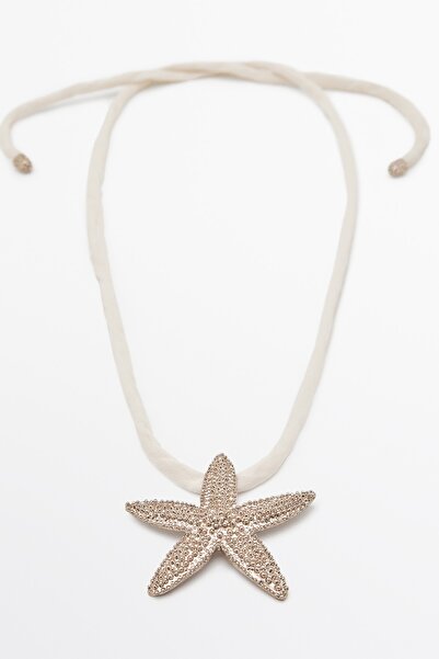 Massimo Dutti İpek yıldızlı ip kolye