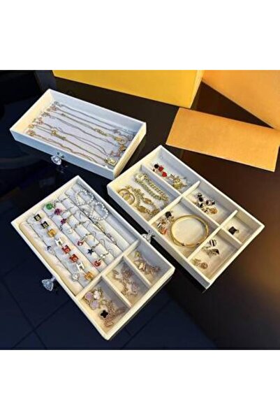 Generica 3-Tier Accessory Organizer with Cover, Grey