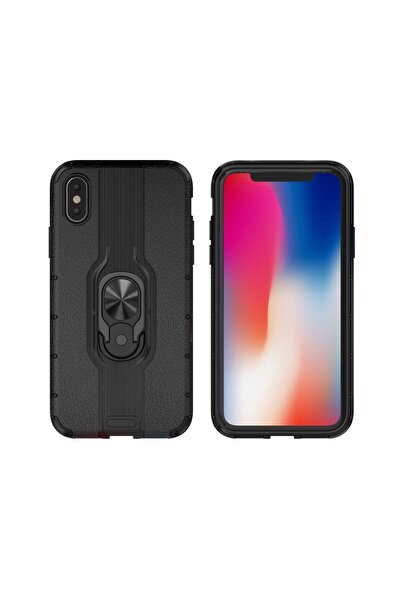 REDz Accessories Husă de protecție cu inel, compatibilă cu iPhone XS / X, nea...