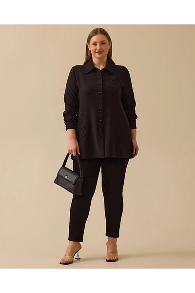 Gala-Xi Women's Plus Size Beaded Detailed Tunic 10002511214015