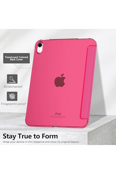REDz Accessories Husă de protecție cu clapă pentru iPad Mini 6/7, model Book, roz